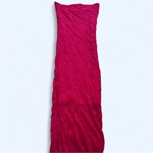 Anthropologie Vibrant Pink Strapless Dress